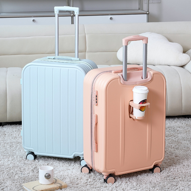 行李箱女学生多功能拉杆密码箱结实小型轻便高颜值20寸登机旅行箱